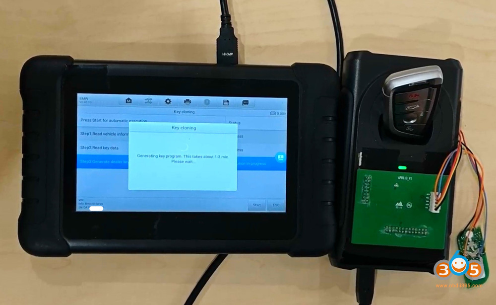 Autel Im508 Copy Bmw Bdc2 Key With Apb113 12