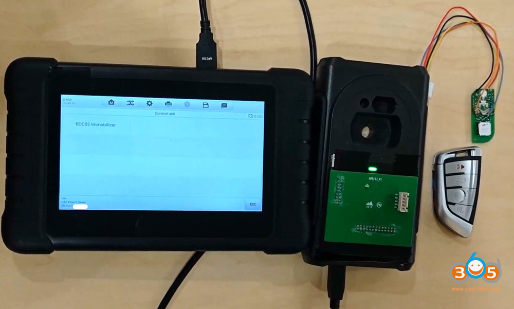 Autel Im508 Copy Bmw Bdc2 Key With Apb113 3