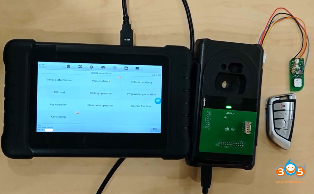 Autel Im508 Copy Bmw Bdc2 Key With Apb113 4