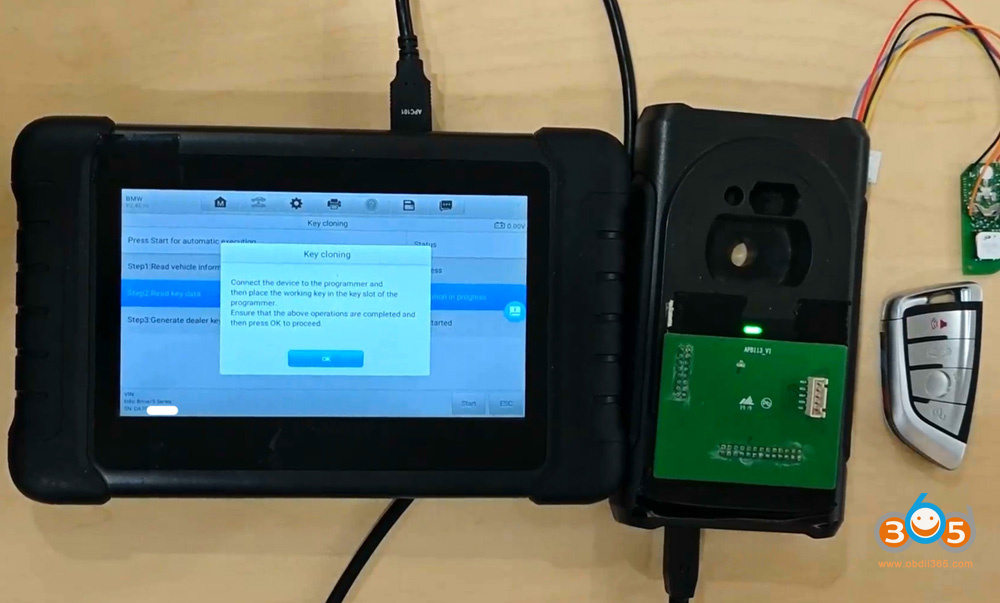 Autel Im508 Copy Bmw Bdc2 Key With Apb113 7
