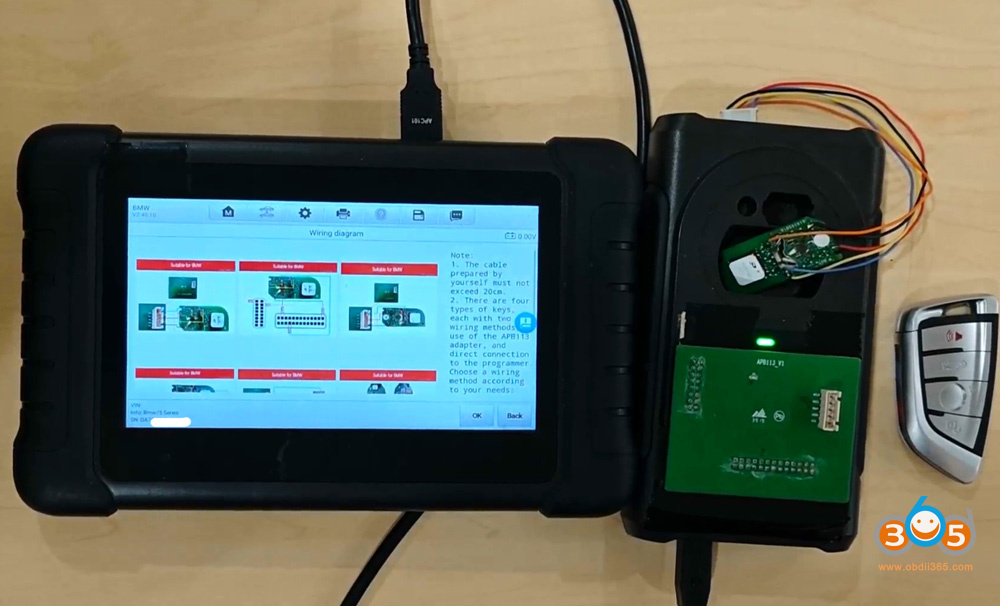 Autel Im508 Copy Bmw Bdc2 Key With Apb113 8