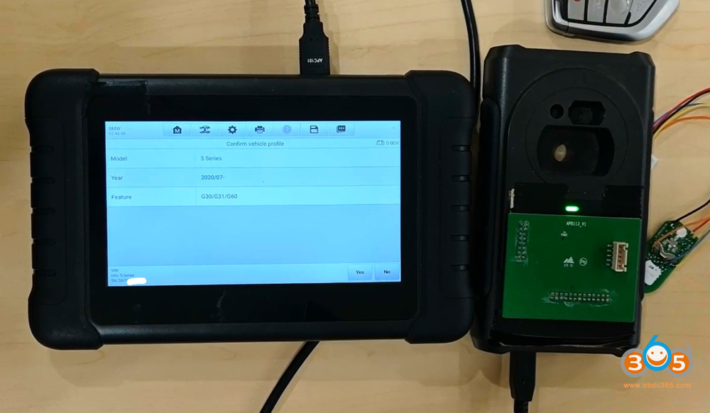 Autel Im508 Copy Bwm Bdc3 Key With Apb113 1