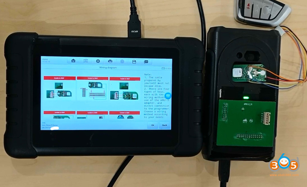 Autel Im508 Copy Bwm Bdc3 Key With Apb113 11