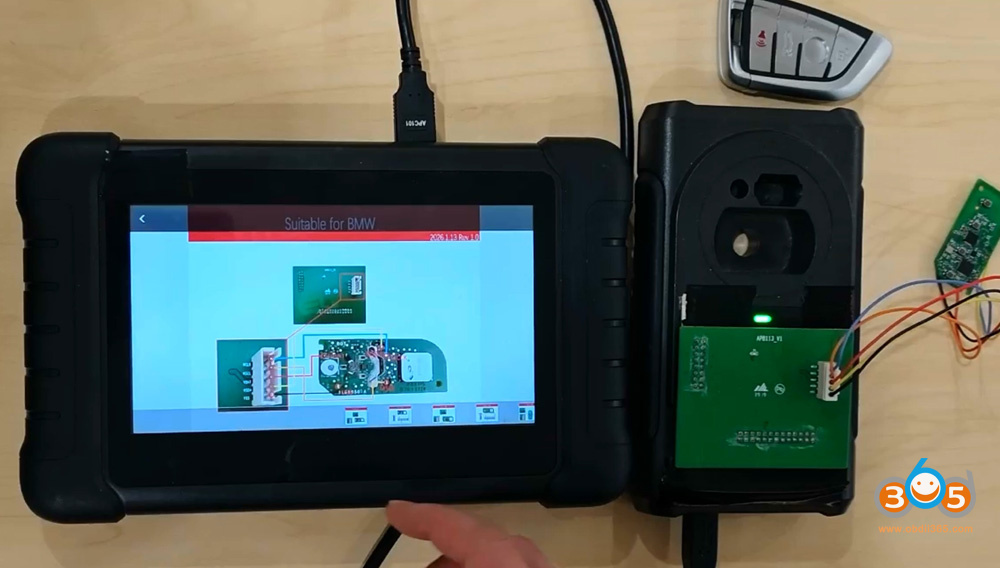 Autel Im508 Copy Bwm Bdc3 Key With Apb113 12