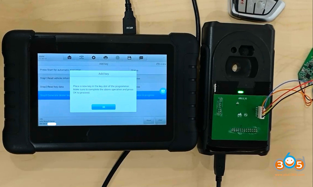 Autel Im508 Copy Bwm Bdc3 Key With Apb113 13