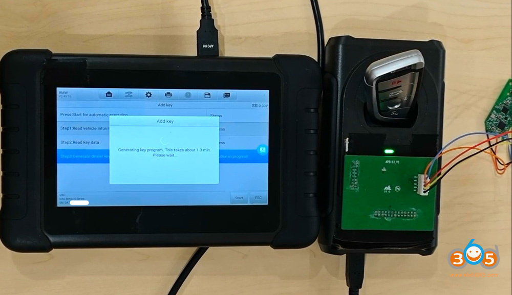 Autel Im508 Copy Bwm Bdc3 Key With Apb113 14