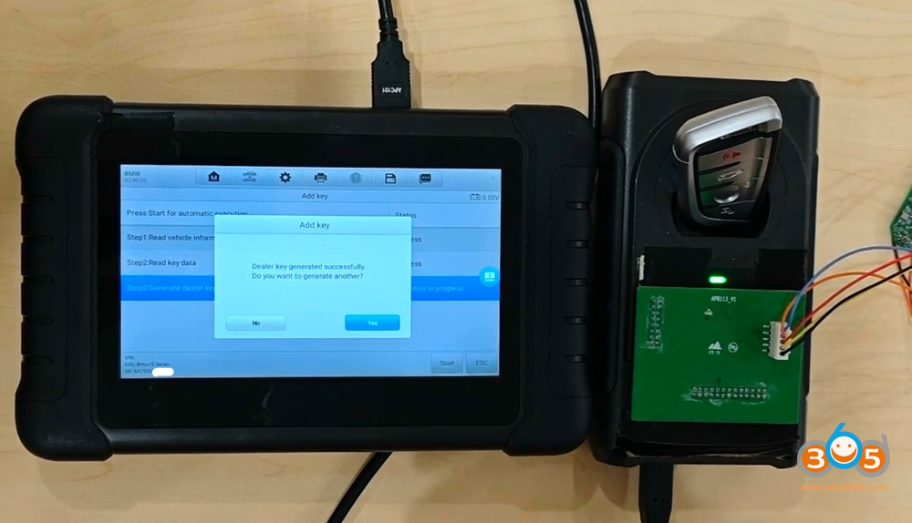 Autel Im508 Copy Bwm Bdc3 Key With Apb113 15
