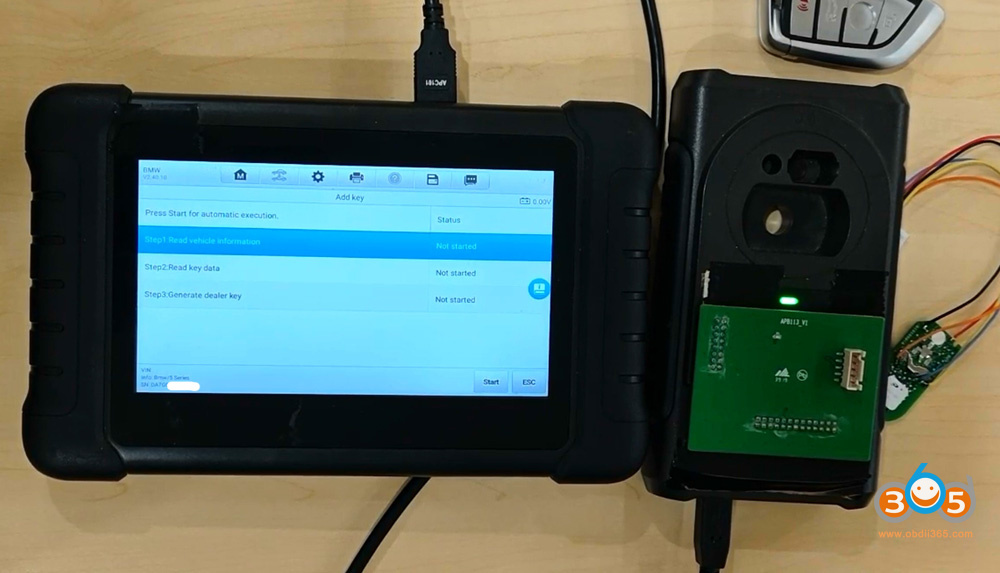 Autel Im508 Copy Bwm Bdc3 Key With Apb113 7