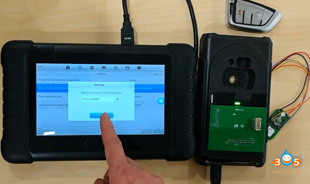Autel Im508 Copy Bwm Bdc3 Key With Apb113 9
