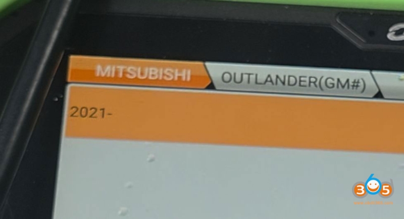OBDSTAR G3 Program 2025 Mitsubishi Outlander All Keys Lost with 40 Pin Cable