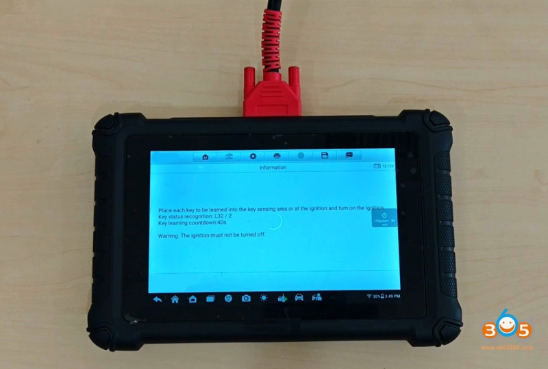 Autel IM508 IM608 Add VAG MQB49 5C Key via APB113 Adapter