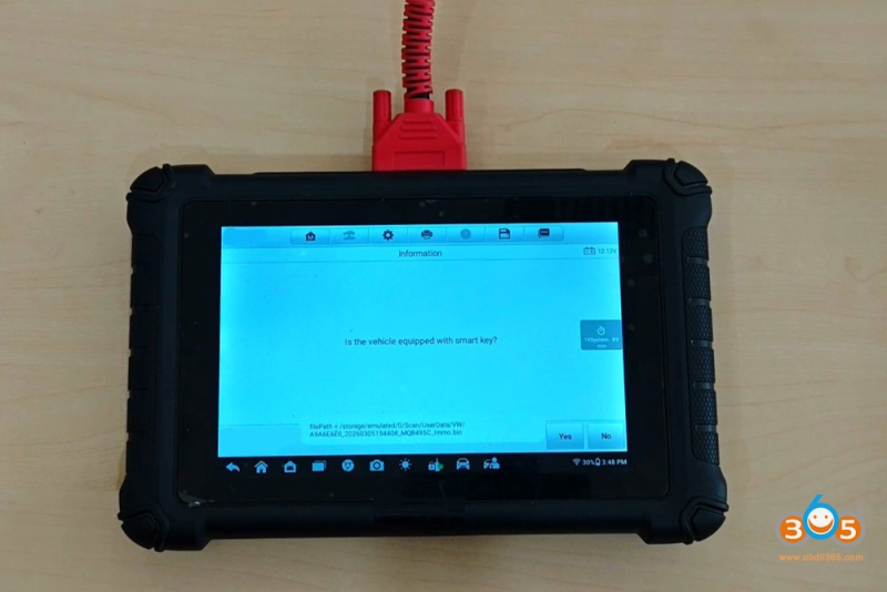 Autel IM508 IM608 Add VAG MQB49 5C Key via APB113 Adapter