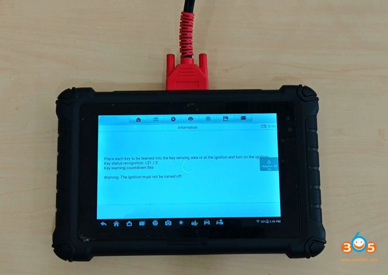 Autel IM508 IM608 Add VAG MQB49 5C Key via APB113 Adapter