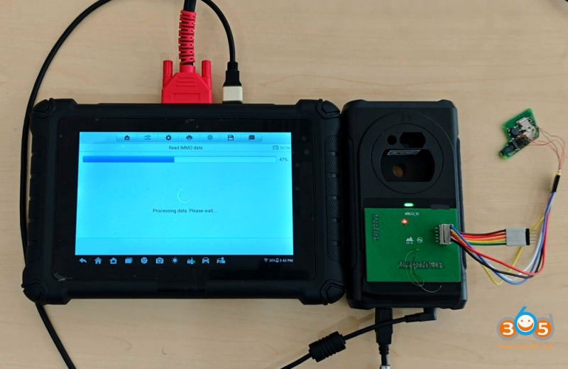 Autel IM508 IM608 Add VAG MQB49 5C Key via APB113 Adapter