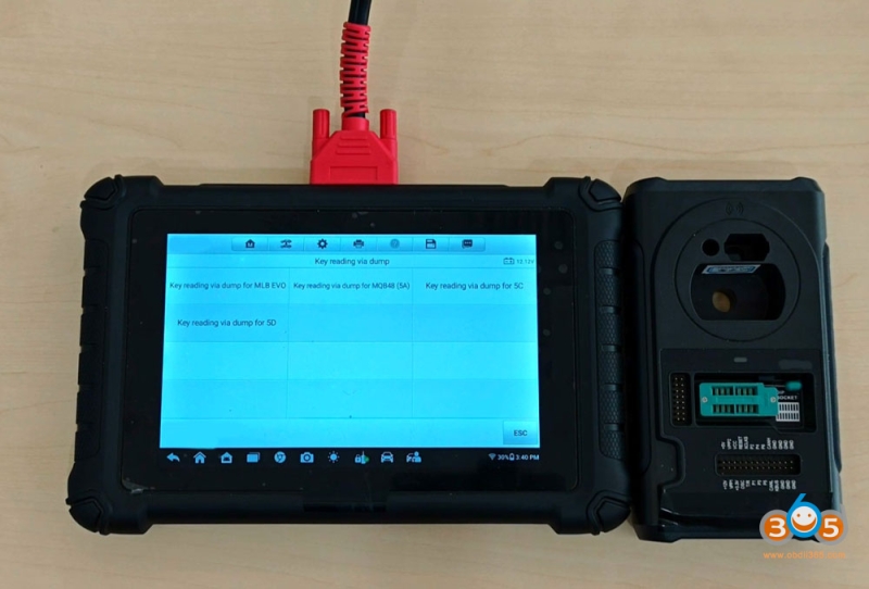 Autel IM508 IM608 Add VAG MQB49 5C Key via APB113 Adapter