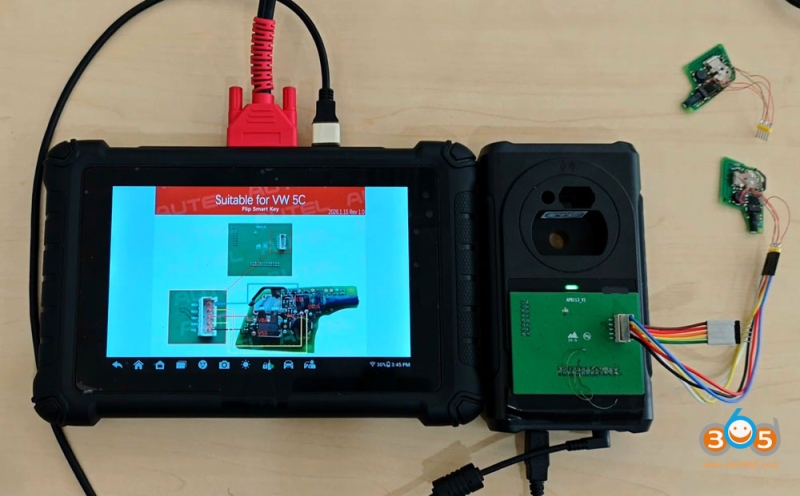 Autel IM508 IM608 Add VAG MQB49 5C Key via APB113 Adapter