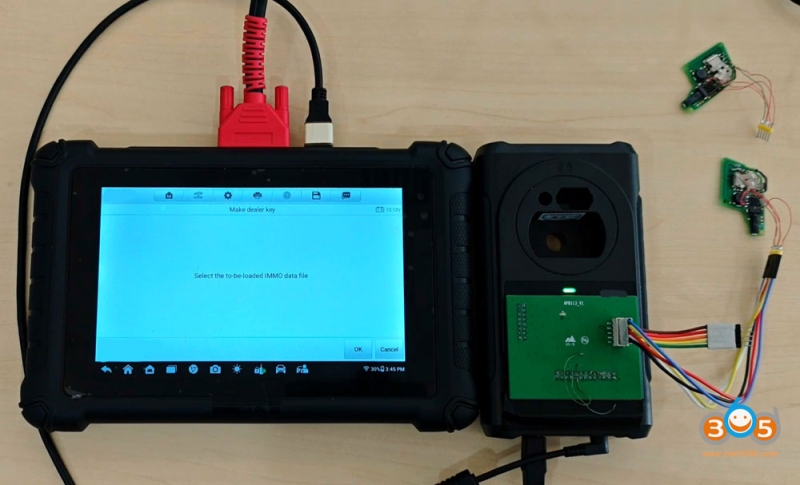Autel IM508 IM608 Add VAG MQB49 5C Key via APB113 Adapter