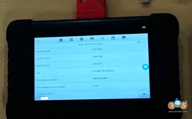 Autel IM508 IM608 Adds Audi MLB Key with APB300 Programmer