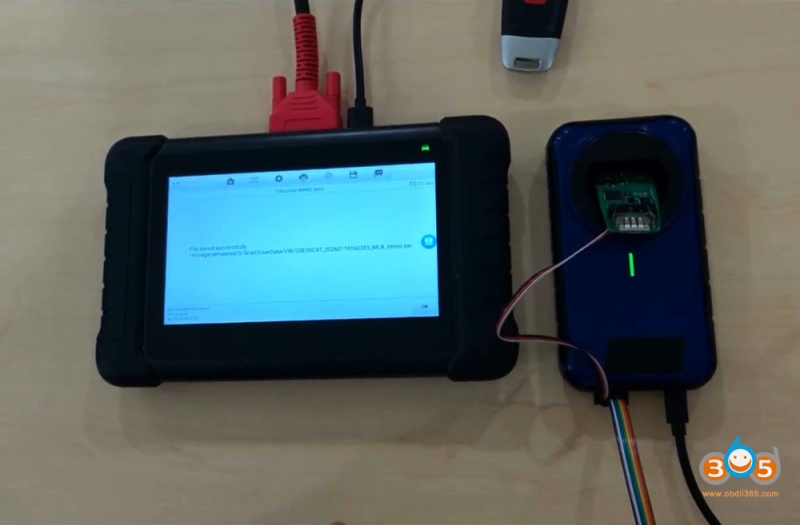 Autel IM508 IM608 Adds Audi MLB Key with APB300 Programmer