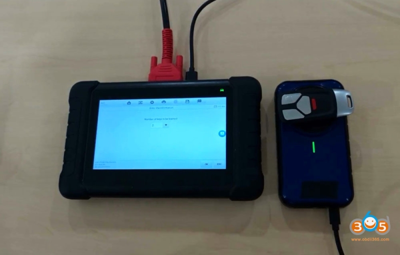 Autel IM508 IM608 Adds Audi MLB Key with APB300 Programmer