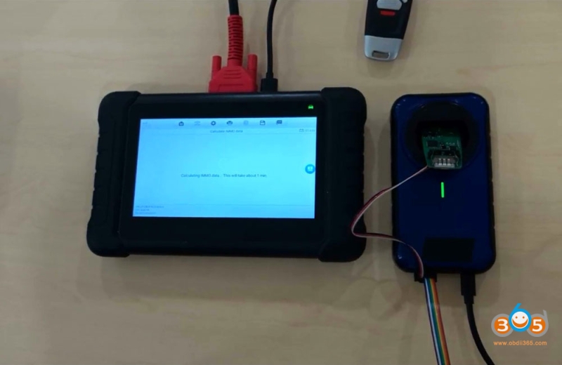 Autel IM508 IM608 Adds Audi MLB Key with APB300 Programmer