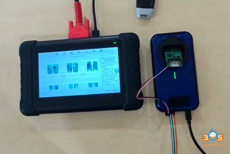 Autel IM508 IM608 Adds Audi MLB Key with APB300 Programmer