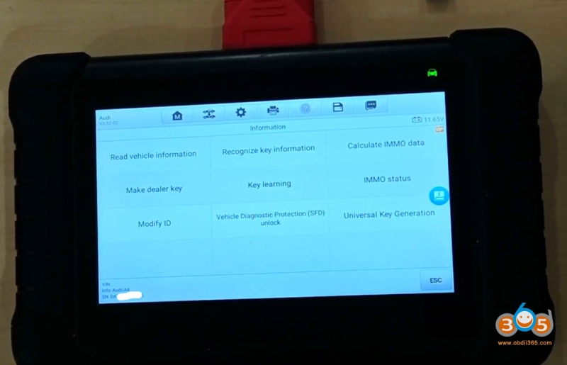 Autel IM508 IM608 Adds Audi MLB Key with APB300 Programmer
