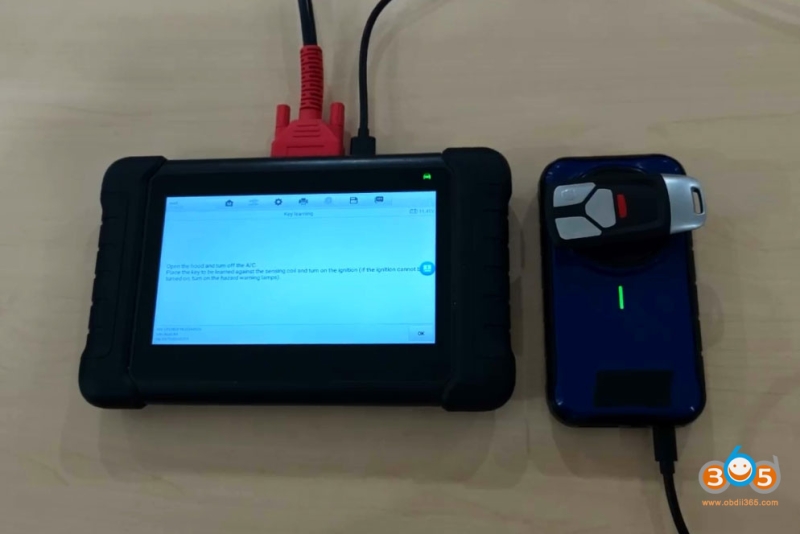 Autel IM508 IM608 Adds Audi MLB Key with APB300 Programmer