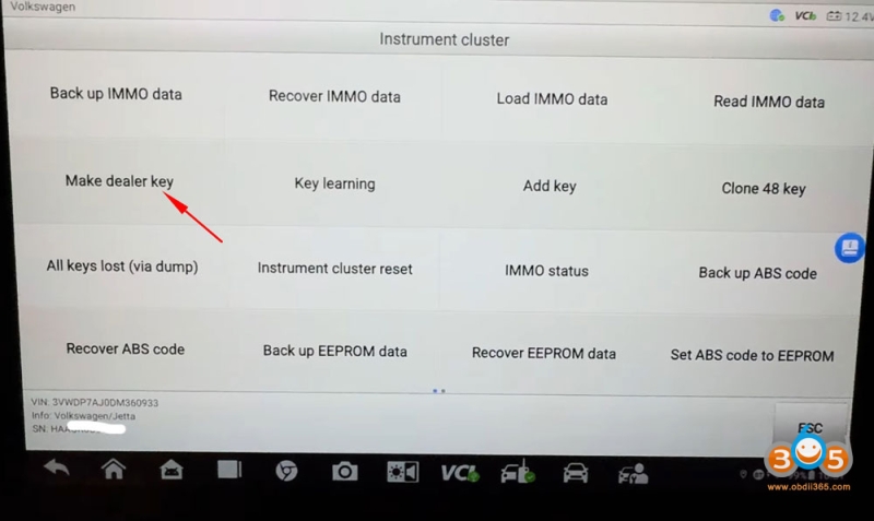 Autel IM608 Program 2013 VW Jetta 24C64 All Keys Lost with Godiag GT110 Service Mode