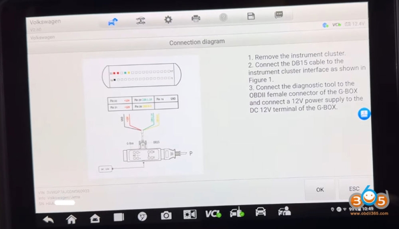 Autel IM608 Program 2013 VW Jetta 24C64 All Keys Lost with Godiag GT110 Service Mode
