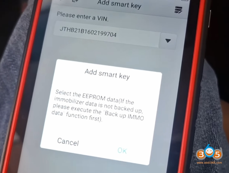 Autel KM100 Add 2019-2022 Lexus ES300h Smart Key