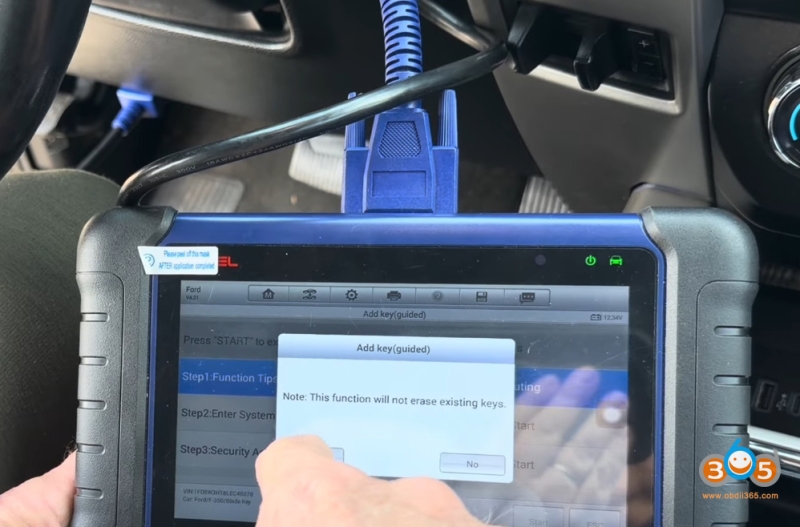 How to Cut and Add Ford F-350 2020 Blade Key with Autel IM508