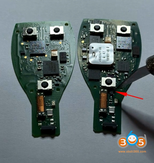 How to Tell if Benz Key is FBS3 or FBS4 by Key Shell or Key PCB?