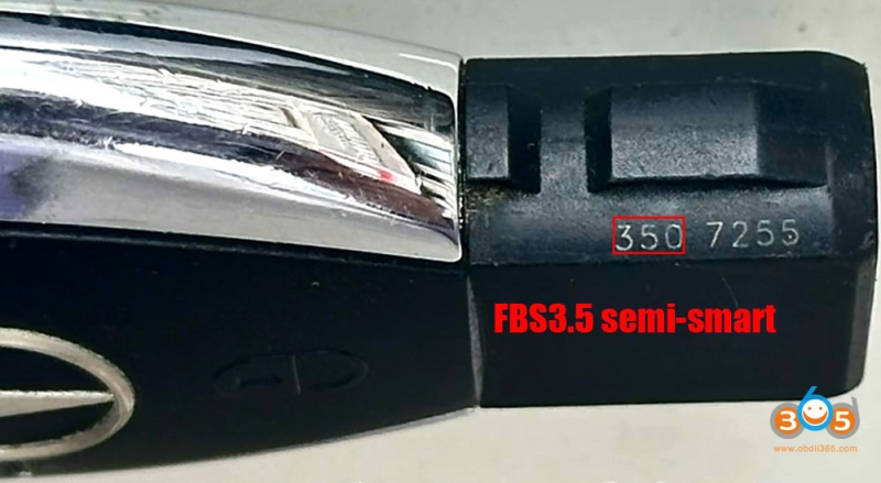 How to Tell if Benz Key is FBS3 or FBS4 by Key Shell or Key PCB?