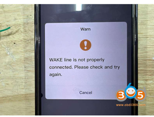 Keydiy KD-X4 BMW BDC2 BDC3 Wake Line Not Connected Solution