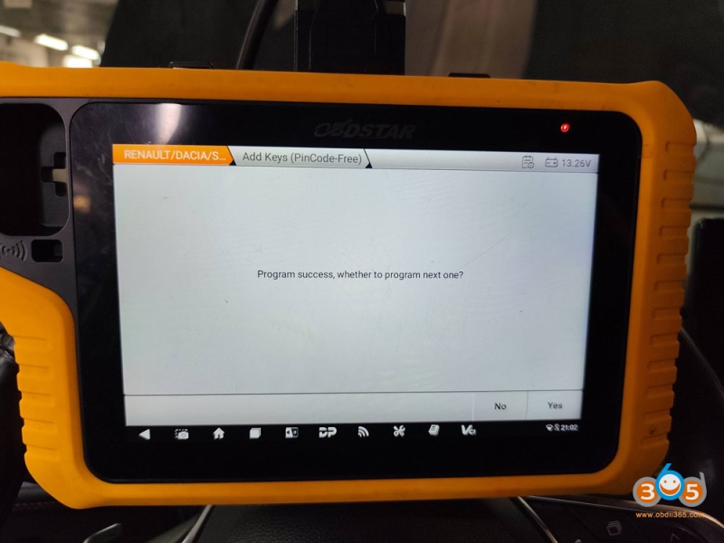 OBDSTAR G3 Add Renault Captur 2024 Keyless Key