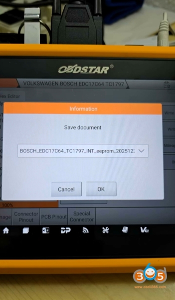 OBDSTAR G3 Program VW Golf 7 JCI MQB48 All Keys Lost with RH850 Adapter