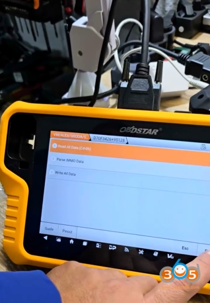 OBDSTAR G3 Program VW Golf 7 JCI MQB48 All Keys Lost with RH850 Adapter