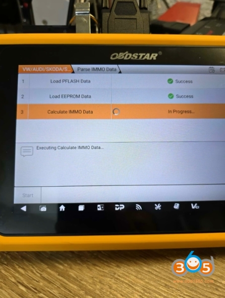 OBDSTAR G3 Program VW Golf 7 JCI MQB48 All Keys Lost with RH850 Adapter