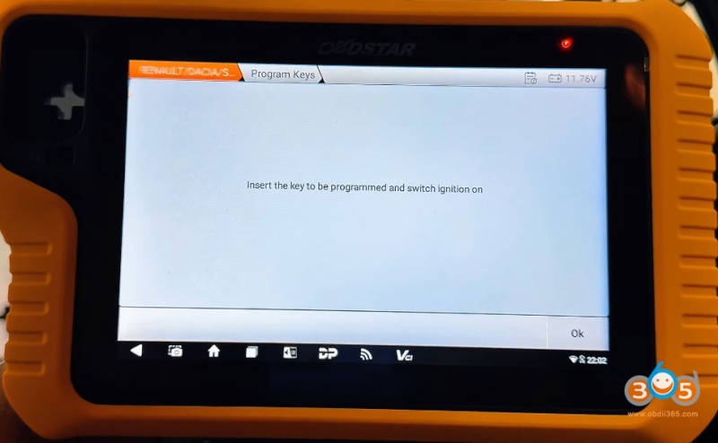 Program Renault Kwid 2023 Flip Key with OBDSTAR G3