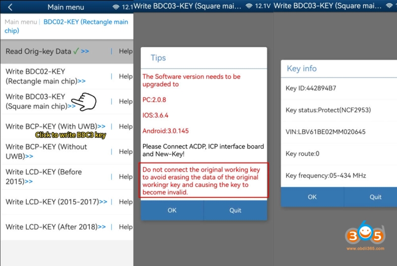 Yanhua ACDP2 Copy BMW G Series BDC2 Key via ICP