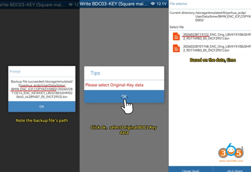 Yanhua ACDP2 Copy BMW G Series BDC2 Key via ICP