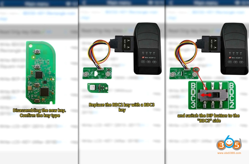 Yanhua ACDP2 Copy BMW G Series BDC2 Key via ICP