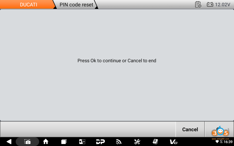2021 DUCATI DIAVEL 1260 PIN Code Reset by OBDSTAR MotoMaster