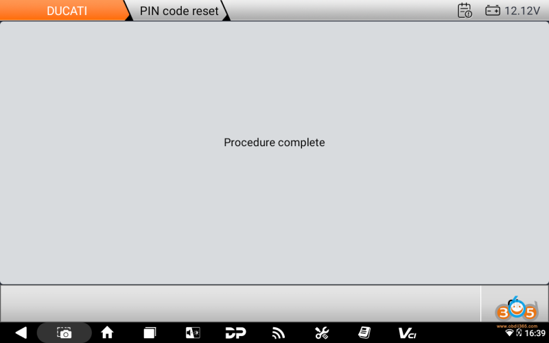 2021 DUCATI DIAVEL 1260 PIN Code Reset by OBDSTAR MotoMaster