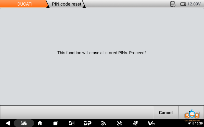 2021 DUCATI DIAVEL 1260 PIN Code Reset by OBDSTAR MotoMaster