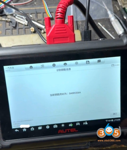 Autel IM508 Adds VAG MQB48 Key with APB300 Adapter