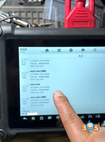 Autel IM508 Adds VAG MQB48 Key with APB300 Adapter