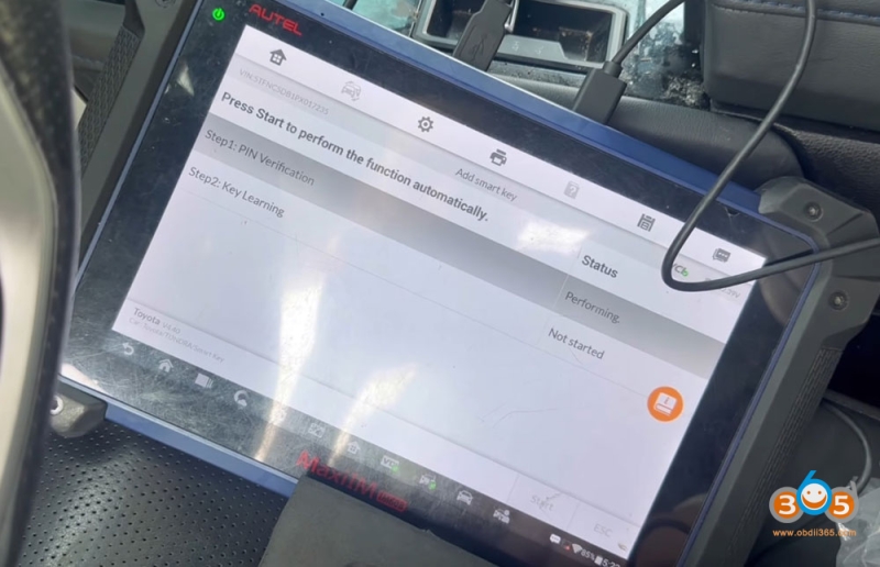 Autel IM608 Program 2022-2025 Toyota Tundra All Keys Lost Bypass PIN Code