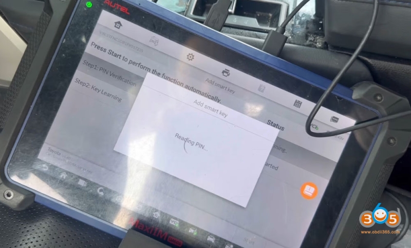 Autel IM608 Program 2022-2025 Toyota Tundra All Keys Lost Bypass PIN Code